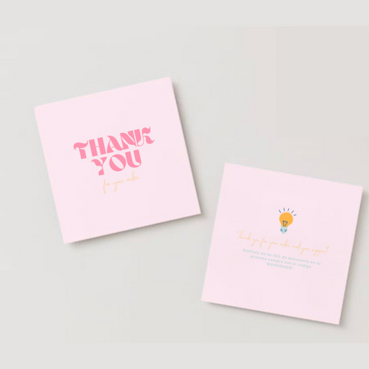 Trajeta de agradecimiento